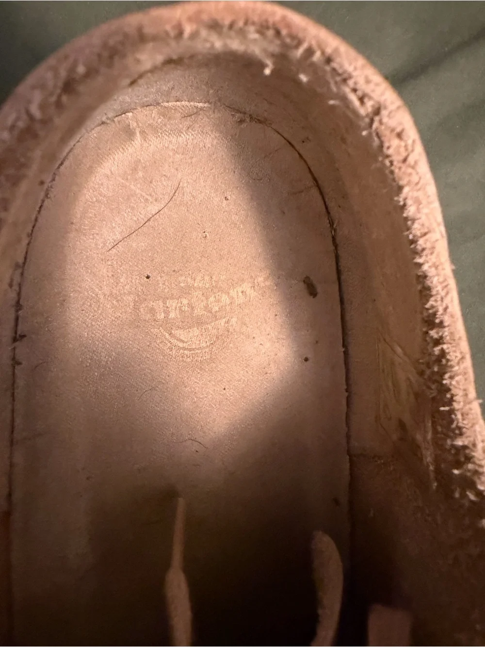 Dr. Martens Beige Suede Platform Sneakers
